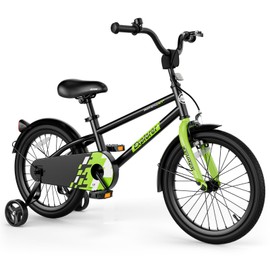 Olakids Kids Bike, 12 14 16 18 Inch Toddlers Bike with Training Wheels Adjustable Seat and Handlebar, Handbrake and Coaster Brake, Children's Bicycle for Girls Boys