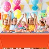 Oudain 4 Pcs Blue and Orange Tablecloth Party Anime Theme