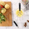 2PCS Potato Masher, OLULU Heavy Duty Stainless Steel Mashed Potatoes
