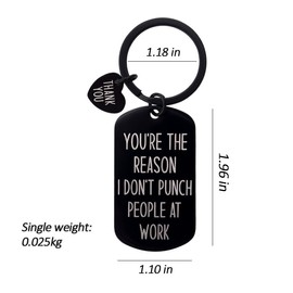 Coworker Gifts for Men Women Work Bestie Best Friend Birthday Gifts for Women Funny Keychains for Coworkers Colleague Gifts for Boss Gifts for Women Thank You Gifts for Friends Christmas Gifts