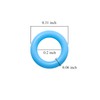 ThreeBulls 120Pcs Rubber O-Ring Switch Dampeners Keycap sky blue for