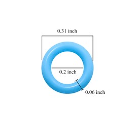 ThreeBulls 120Pcs Rubber O-Ring Switch Dampeners Keycap sky blue for Cherry MX Key Switch Keyboards Dampers