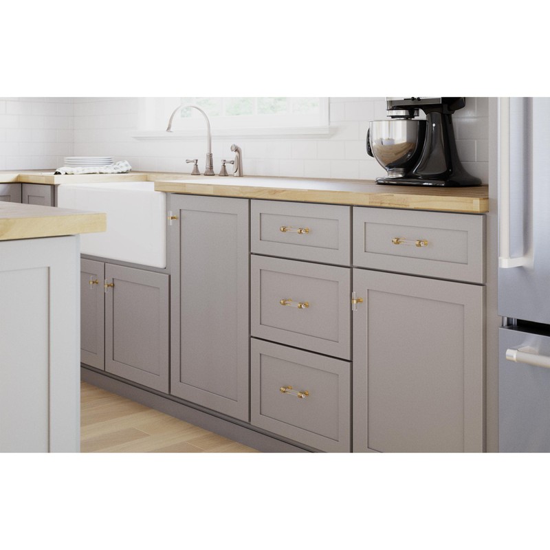 Franklin Brass Francisco Acrylic Bar (5-Pack) Cabinet Knobs | Champagne