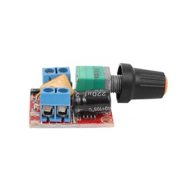 DollaTek DC Motor Speed Control Driver Board 3V-35V 5A PWM Controller Stepless DC 3V 6V 12V 24V 35V Variable Voltage Regulator Dimmer Governor Switching Build with LED Indicator and Switch Function