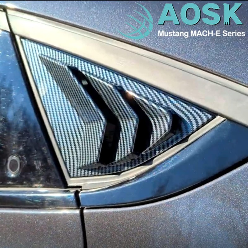 AOSKonology for Mach E Quarter Side Window Scoop Louvers Cover