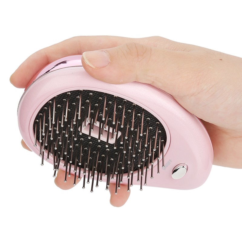 Portable Electric Ionic Scalp Massaging Caring Brush Vibration Massage Comb