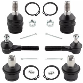 BOXI For 1987-1996 FORD F-150 2WD/RWD Steering Kit 6Pcs Front Ball Joint Tie Rod End