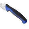 Mercer Culinary Millennia 7-Inch Granton Edge Santoku Knife, Blue