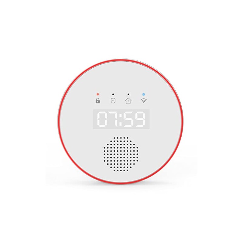 YISEELE Alarm Base Station with Built-in Siren, Phone APP and