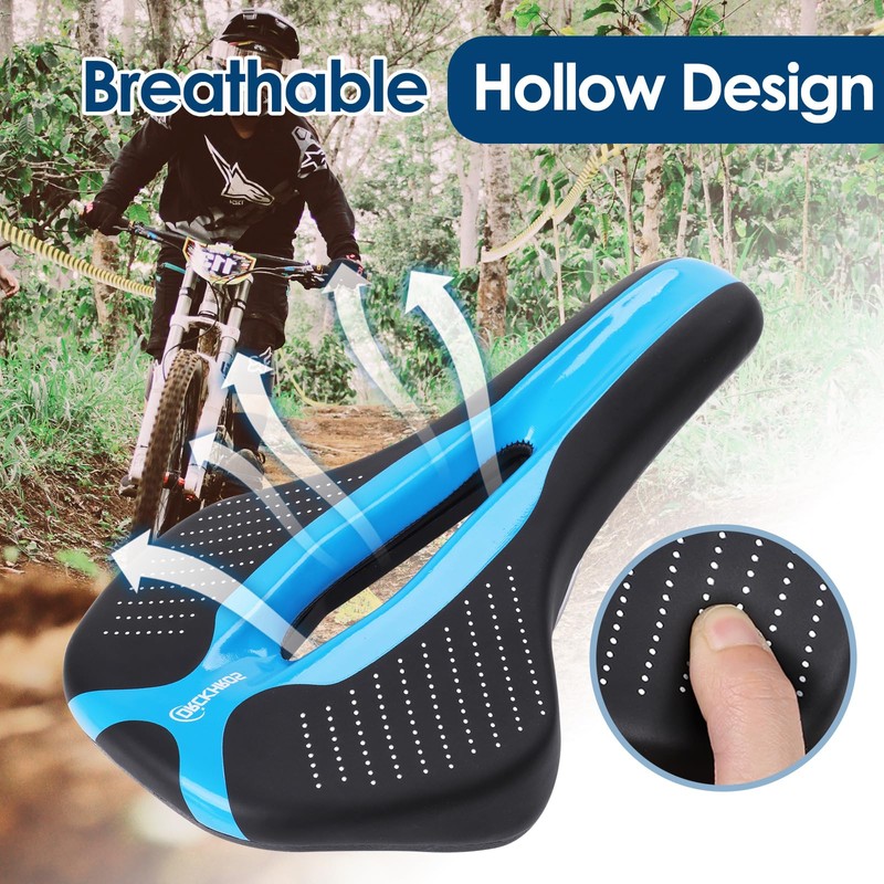 Bike Seat Bicycle Saddle with Light Buckle, Secpeak Ultra Comfortable