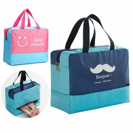 Waterproof Double Zipper Swim Bag and Wash Pouch 01. Blue