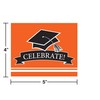 Creative Converting Party School Spirit Orange Foldover Invitation, One Size