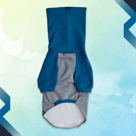 Tooth & Honey Large Dog Sweater/Pitbull/Large/Medium/X Large Dog Sweater Dog Sweatshirt/Teal & Grey (X-Large)