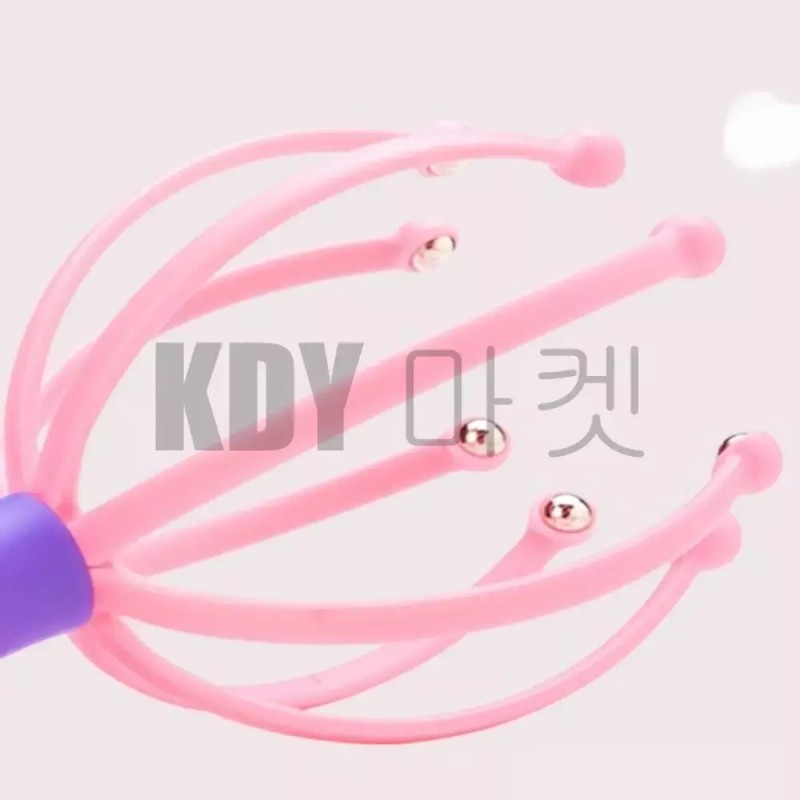 문어 머리 두피 헤드 마사지 지압 탈모 관리 케어 목