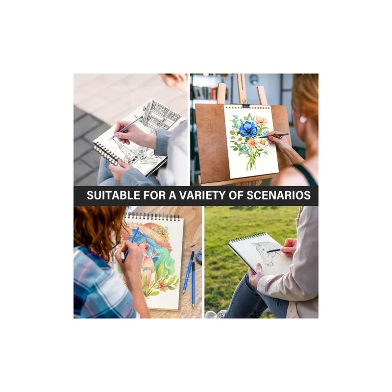 Cuaderno De Dibujo Libretas Profesional Sketchbook 60 Hojas