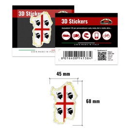 Quattroerre 14138 Sticker 3d Sardinia
