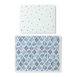 Lenox Blue Bay 2-Piece Glass Cutting Board Set, 1 Count, Multi