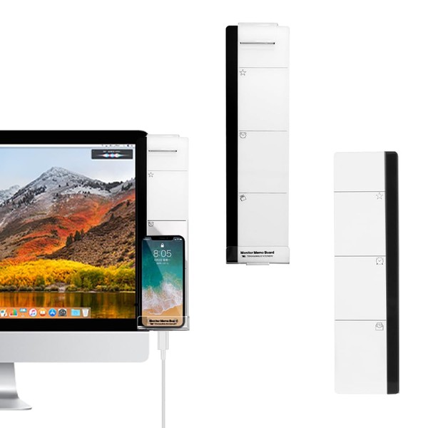 2 PCS Computer Monitor Memo Board Acrylic Monitor Sticky Note