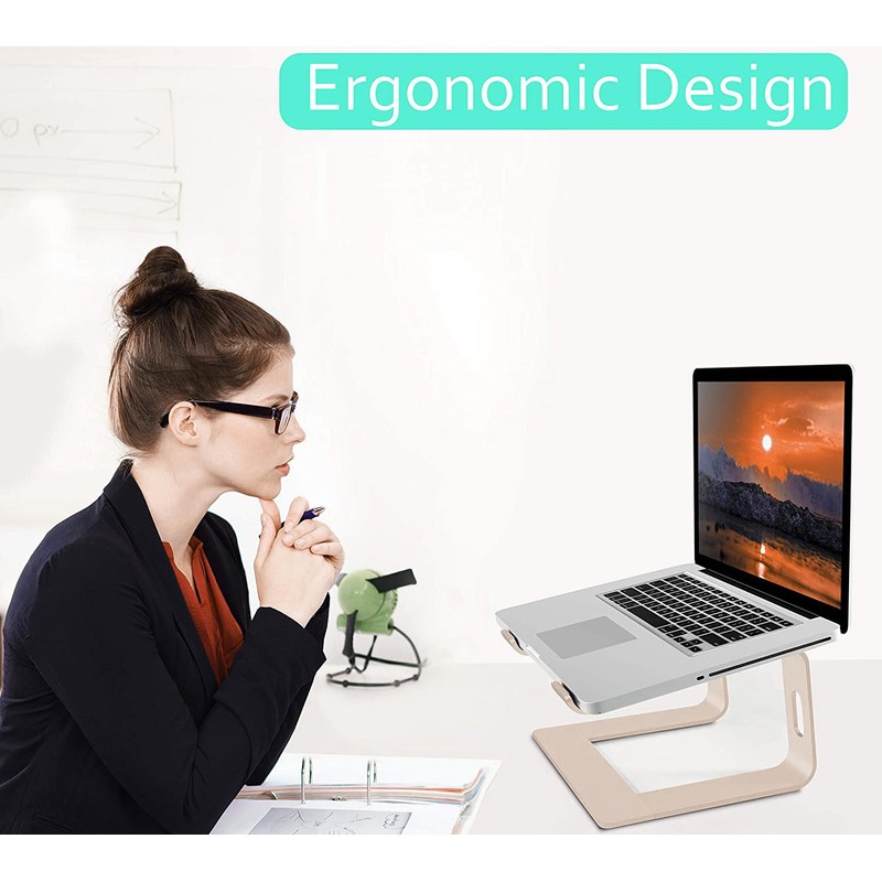 Orionstar Laptop Stand Aluminum Laptop Riser Compatible with Apple Mac