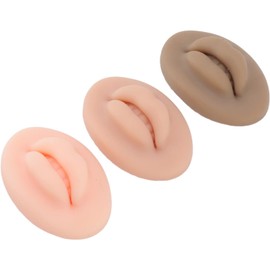 Práctica de Labios de Silicona, 3 Piezas de Labios de Práctica de Tatuaje, Microblading de Silicona Labio Realista, Piel Falsa 3D, Piel de Tatuaje, Maquillaje Cosmético