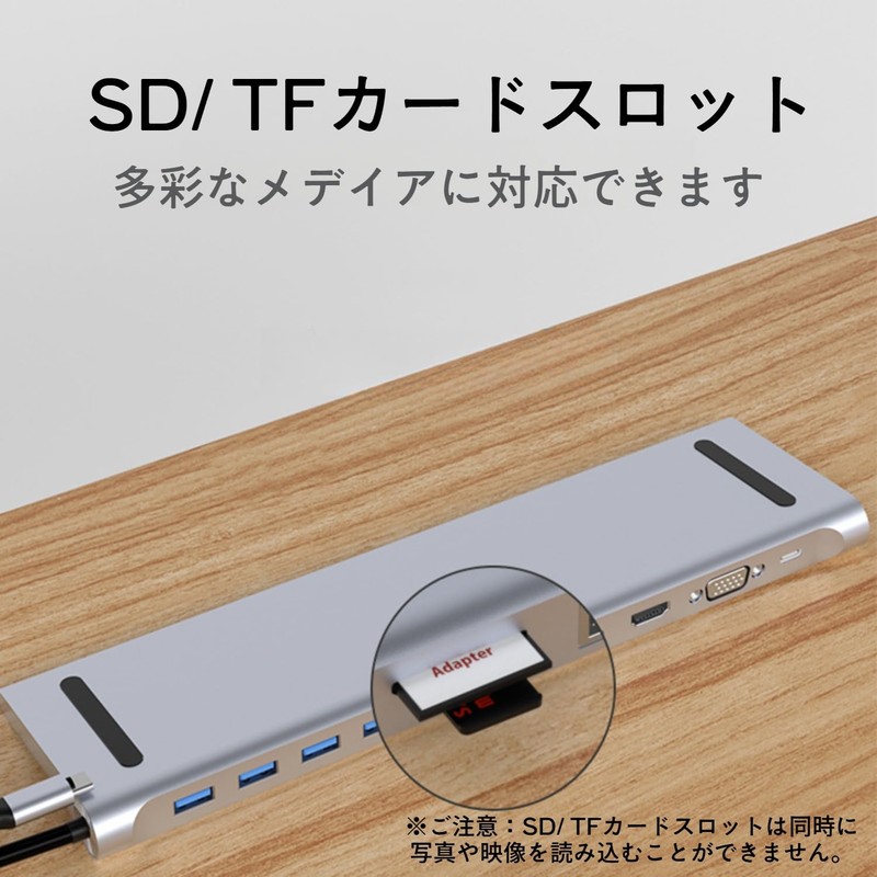 Macbook Hub 11-in-1 Type-C Laptop Stand, SD Card Reader, PD100W