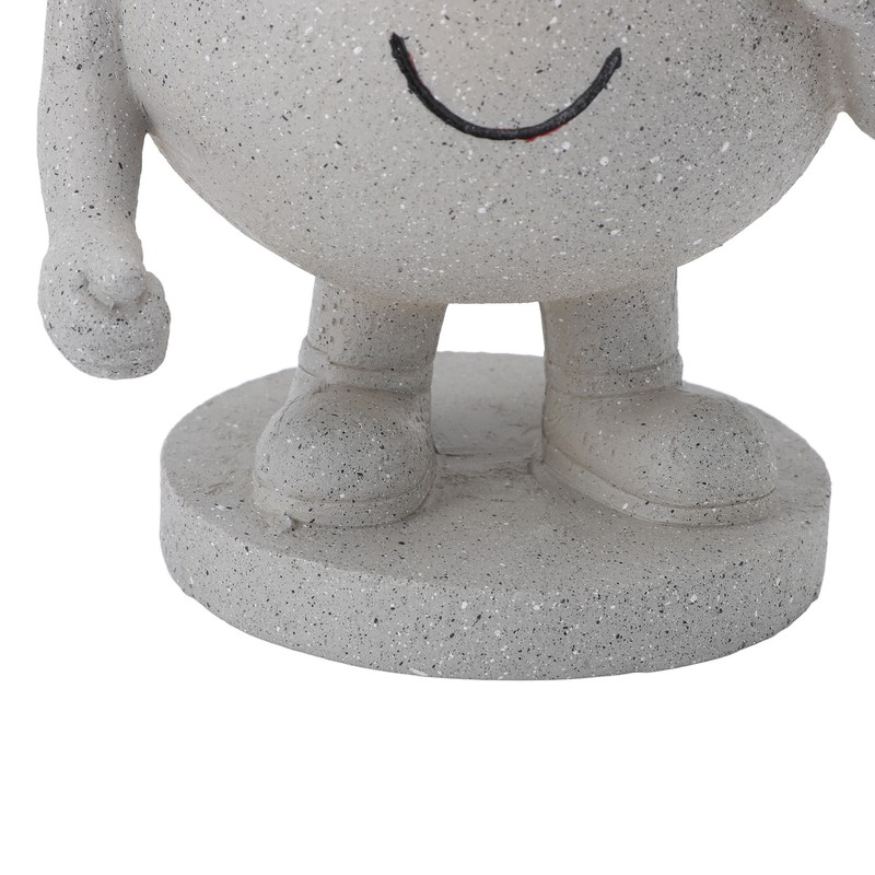 Flower Pot Cute Smile Standing Succulent Flowerpot Fadeless Resin Plant