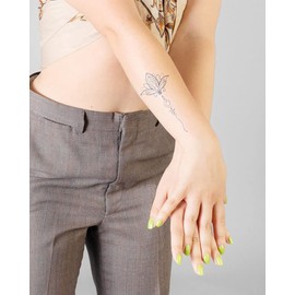 Inkbox Temporary Tattoos, Semi-Permanent Tattoo, One Premium Easy Long Lasting, Waterproof Temp Tattoo with For Now Ink - Lasts 1-2 Weeks, New Life, 6 x 3 Inches