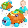 Hanayo Baby Toys 6 to 12 Months Musical Turtle Crawling