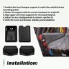 2Pcs Upper and 2Pcs Lower Hood Bumper Suppor Set Compatible