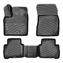 Croc Liner Floor Mats Front and Rear All Weather Custom Fit Floor Liner Compatible with Honda CR-V & Honda CR-V Hybrid (2023-2024)