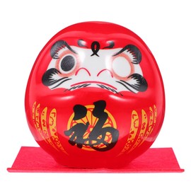 ULTECHNOVO Japanese Traditional Figurine Ceramic Luck Wobble Statue Zen Decor for Home Office