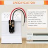 Feekoon Single Pole Built in Thermostat Compatible with Cadet BTF1W,