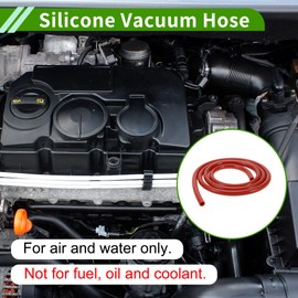HOPESPANNER 5Ft 5/16" 8mm ID 2mm Thickness Silicone Vacuum Tubing Hose High Temperature Automotive Vacuum Line 1 Pcs