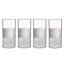 Luigi Bormioli Diamonte 16 oz. Beverage/Hiball Glass, Set of 4