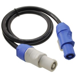 CablesOnline, 3ft. 16AWG Stage Lighting Fixture PowerCon-Compatible Power-Through Jumper Cable, PC-KA603