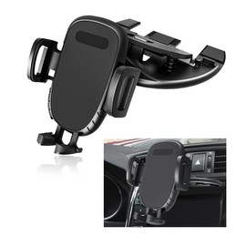 Gasedin Cell Phone Holder for Car, 360° Rotatable Auto Phone Mount for CD Slot, Hands Free Car Phone Holder Universally Compatible with All Phones, Universal Car Accessories