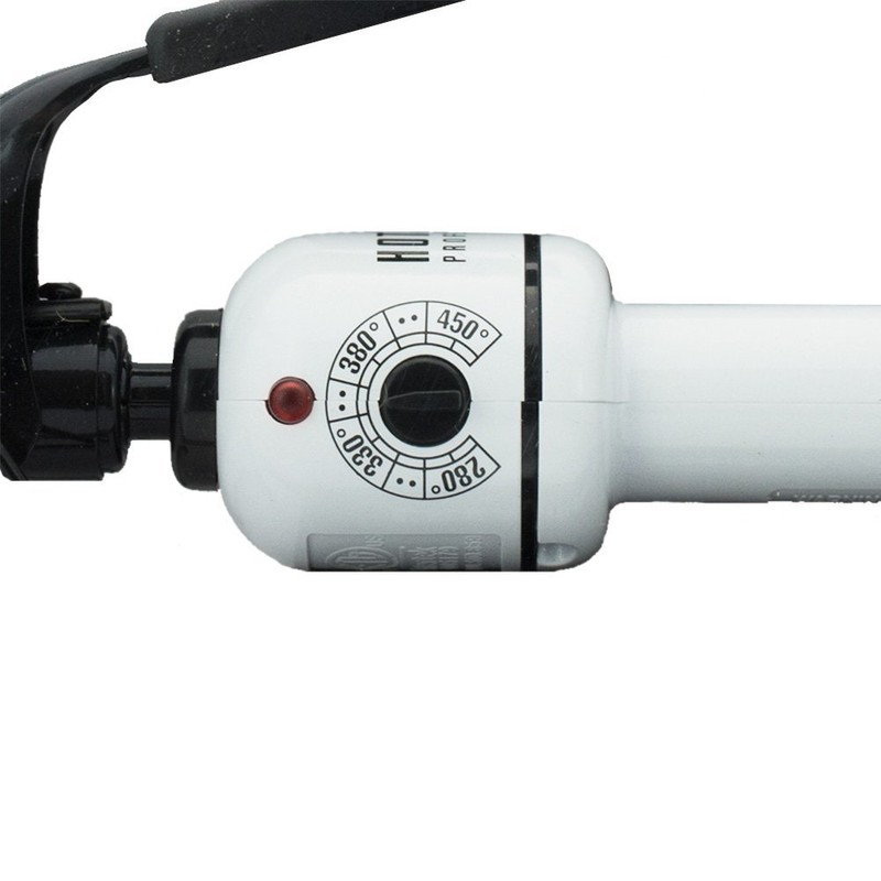 HOT TOOLS HTBW43 Spring Curling Iron, Black/White, 3/4 inch