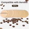 700 Pcs Unbleached Natural Paper, 6.4cm Coffee Filters Round Replacement