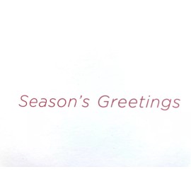 Pomegranate *ONE* NEW Edward Gorey 7x5 Cat Christmas Holiday Card Funny Red Stripe Scarf 1