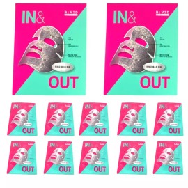 Babybid 바이비드 인앤아웃 마스크팩 피지 인앤아웃팩 10매 Bye Bye Dull Skin In & Out Mask Pack Pore In & Out Pack 10 Sheets