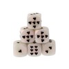 WeLoveDice - Dice White with Black Hearts - Made in