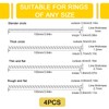 12 PCS Unsichtbarer Ringgrößenversteller, Silikon Ring Verkleinerung für lose Ringe,