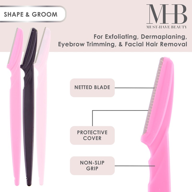 36pc Face & Body Razors Set - Pink & Black