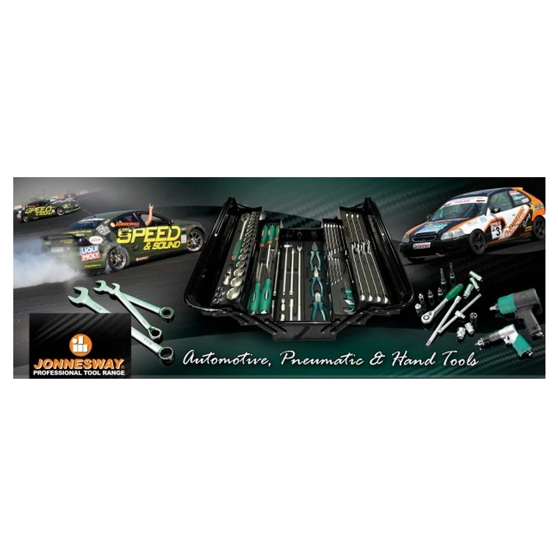 Jonnesway S04H2118S 18 Pcs Professional Hand Socket Set 1/4" Drive