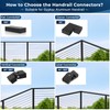 Gyykzz 1 Pack Black Level Pivot Connector 113mmx23mmx53mm for Aluminum