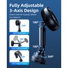 DICMKY Suction Cup Car Cooling Fan for Window Dashboard Backseat,