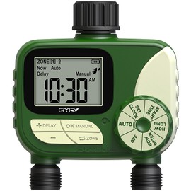 GMR Hose Timer for Watering, Water Timer, Irrigation Controller for Garden Hose Faucet, Programmable Automatic Watering System/Manual/Rain Delay, IP54 Waterproof