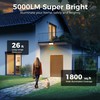AUDERWIN Solar Flood Lights Outdoor 5000Lm, Solar Motion Sensor Lights