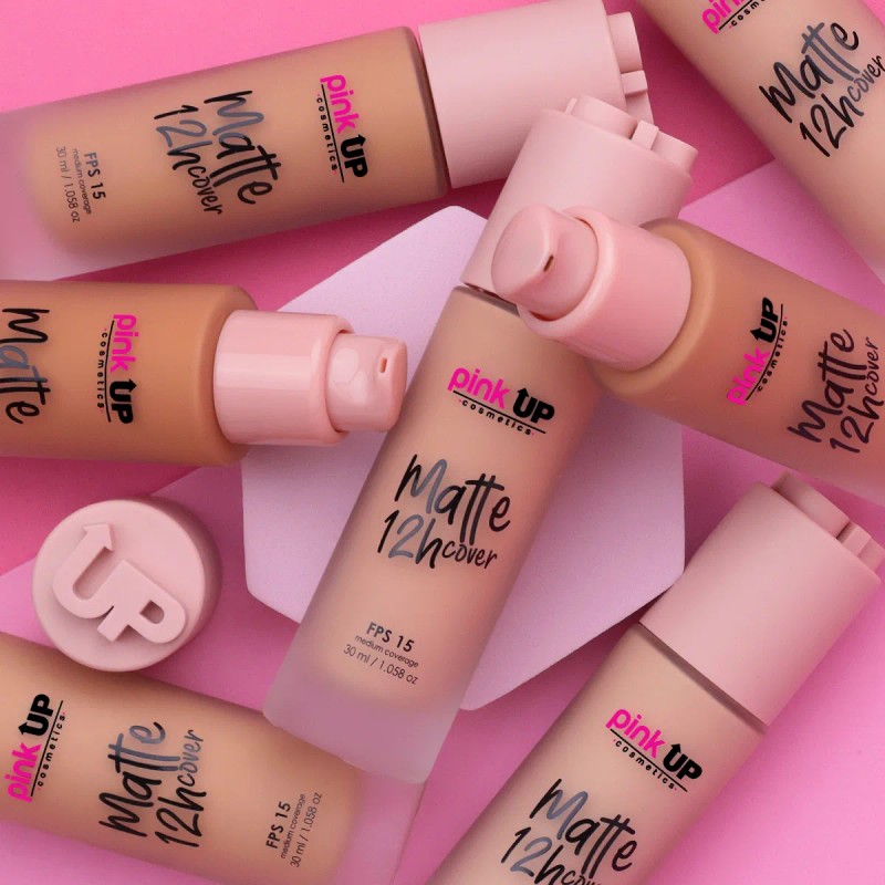 Pink Up Maquillaje Liquido Acabado Matte Larga Duración Tono 200