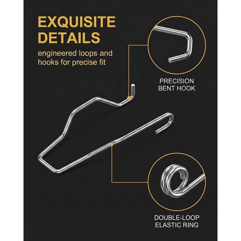 BTACGWP Set of 9 Headlight Spring Clip Set H1 H3
